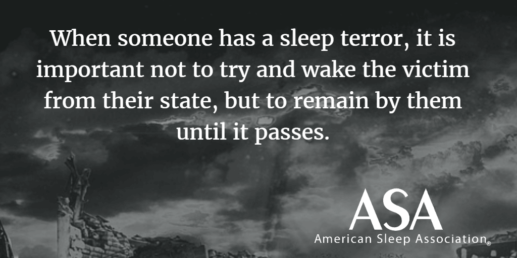 Don't wake people from Night Terrors