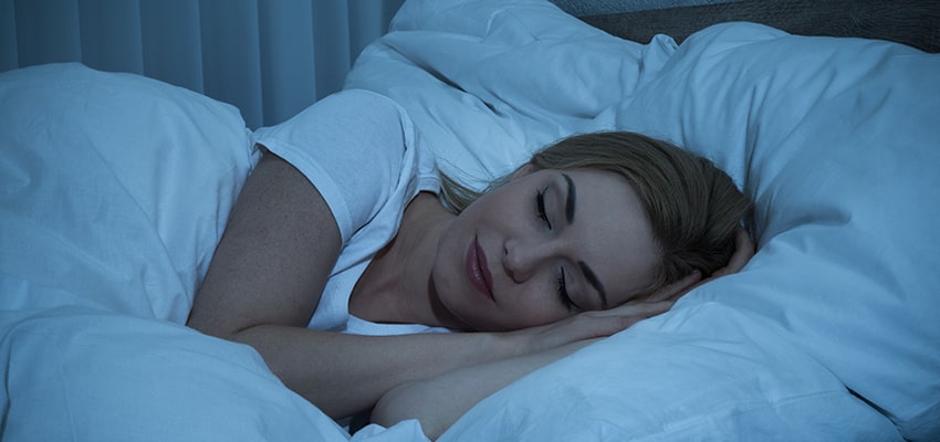 Woman sleeping peacefully